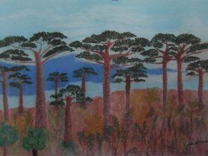 Julia-ArtMalala_Ô-Baobabs-si-loin_Pastel-50X70